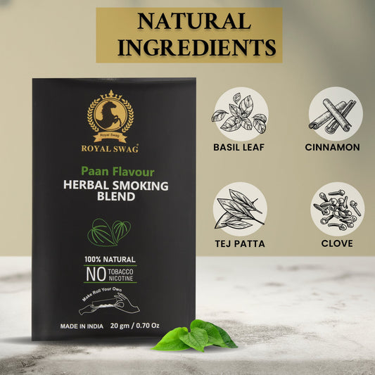 100% Nicotine & Tobacco Free Smoking Mixture(20 gram) | Paan Flavor theroyalswag