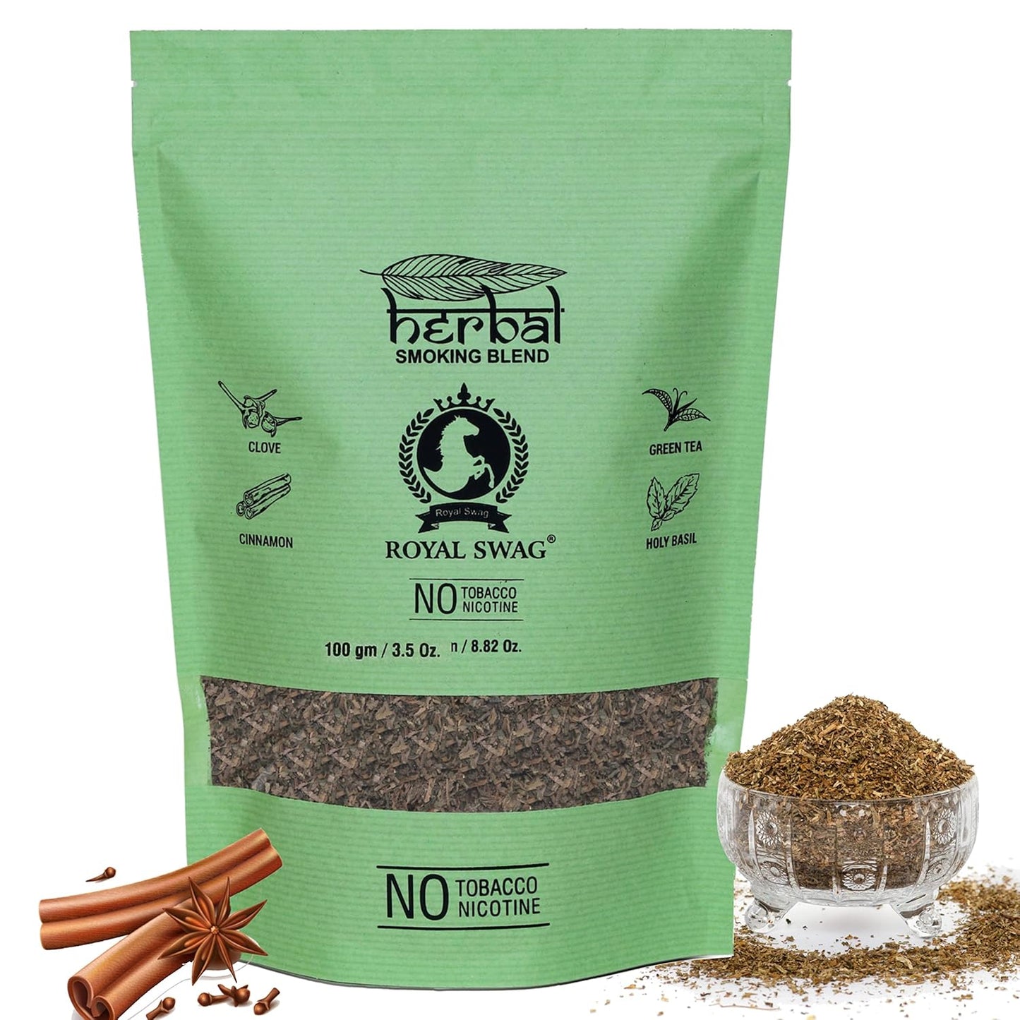 Tobacco & Nicotine Free Herbal Smoking Blend- 30gm