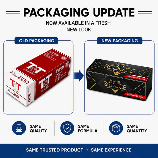 Premium King Size 84 mm Cigarettes Tubes With Filter 200 Pc Box | Empty Cigarette Tubes With Filter(Brown Cigarette Tubes With Filter) Empty Cigarette Filter Tube Box