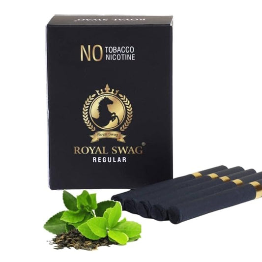 Ayurvedic Herbal Cigarettes 100% Tobacco Free & 100% Nicotine Free Regular Flavour 200 Sticks Non Addictive - Helps To Quit Smoking | Smoking Cessation (Pack Of 200)