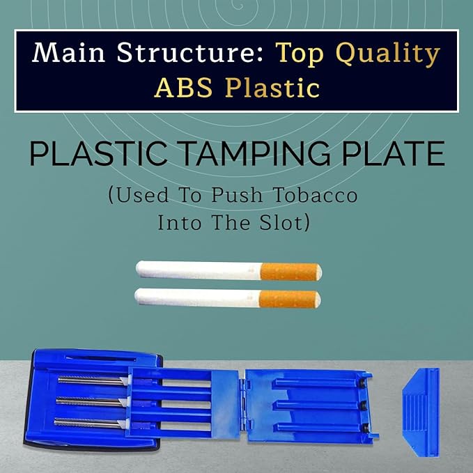 Regular & King Size cigarette injector rolling machine | Manual Cigarette Making Rolling Maker Tobacco Injector Machine | Make 3 Cigarette At Once(Quick Tube Filling & Hand Operated Tool)