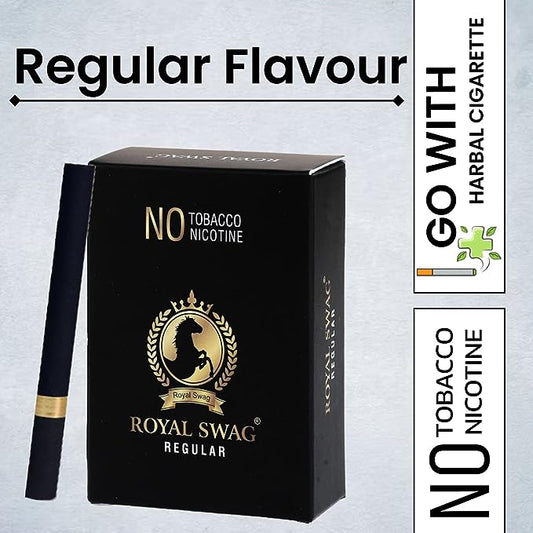 Ayurvedic & Herbal Smokes Cigarettes - Tobacco and Nicotine Free(Regular Flavored Pack Of 100 Smoke) - Helps in Quit Smoking
