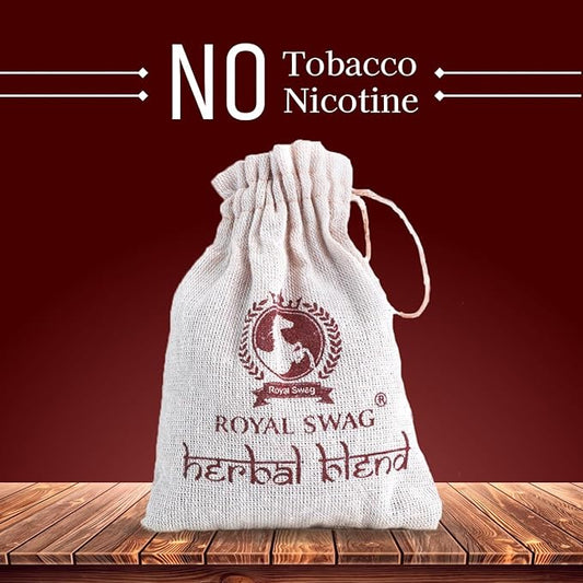 Herbal 100% Tobacco Free & Nicotine Free Organic Mixture For Smoking 30g | Herbal Smoking Blend Mix With Ayurvedic Herbs Clove, Tulsi, Cinnamon and Green Tea