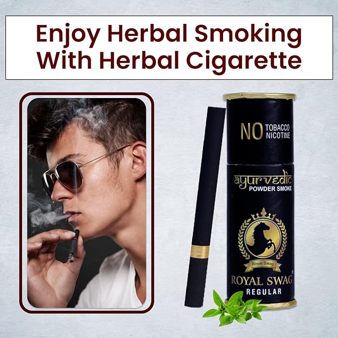 Ayurvedic & Herbal Cigarette Regular Flavour (50 Sticks) - Smoking Cessasion | Helps in Quit Smoking