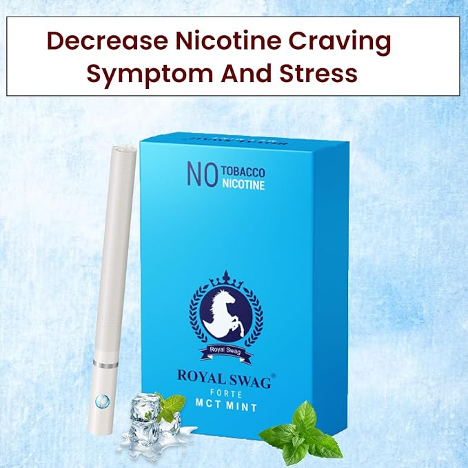 Ayurvedic Herbal Cigarette Mint Flavoured (200 Sticks) 100% NO Nicotine & NO Tobacco - Helps To Quit Smoking (Smoking Cessation) Non Addictive | Pack Of 200