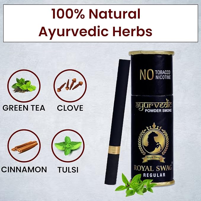 Ayurvedic & Herbal Cigarette Regular Flavour (50 Sticks) - Smoking Cessasion | Helps in Quit Smoking