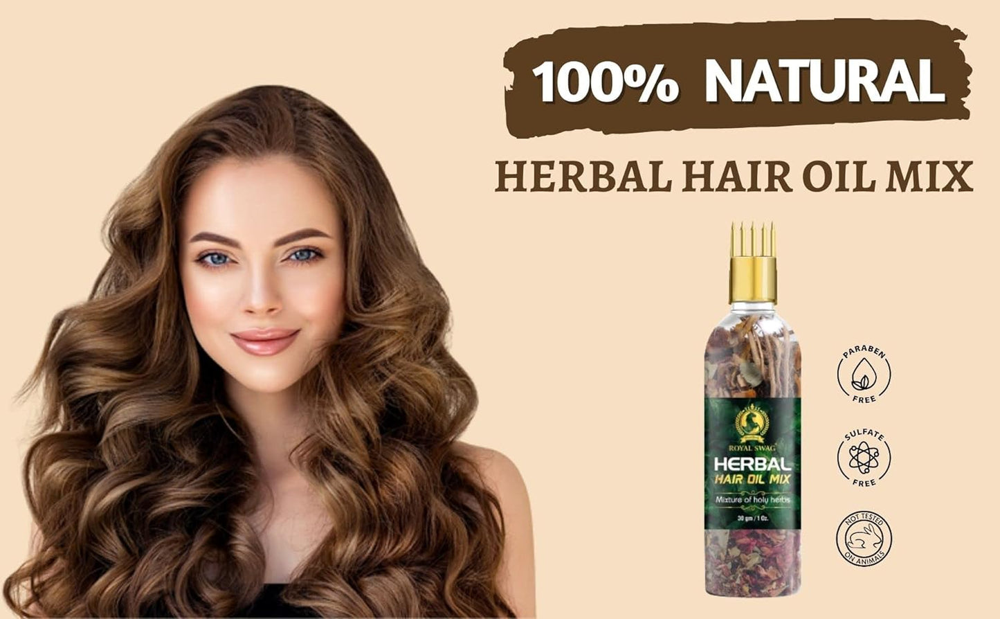 Combo Pack Of Hair Jadibutti Mix Bottle For Hair Oil Infusion 10g(Pack Of 2) For Anti Hair Fall, Anti Dandruff, Damage Repair, Shinier and Healthier Hair