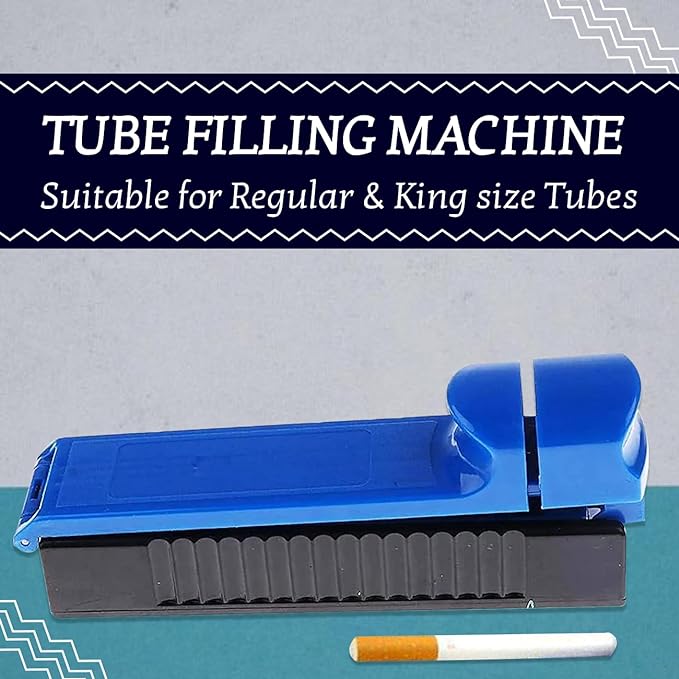 Single Tube Tobacco Roller Cigarette Injector Machine, Cigarette Tube Filling Machine(Budget Friendly & Small To Fit In Your Pocket) Cigarette Making Machine Manual - Cigarette Accessories