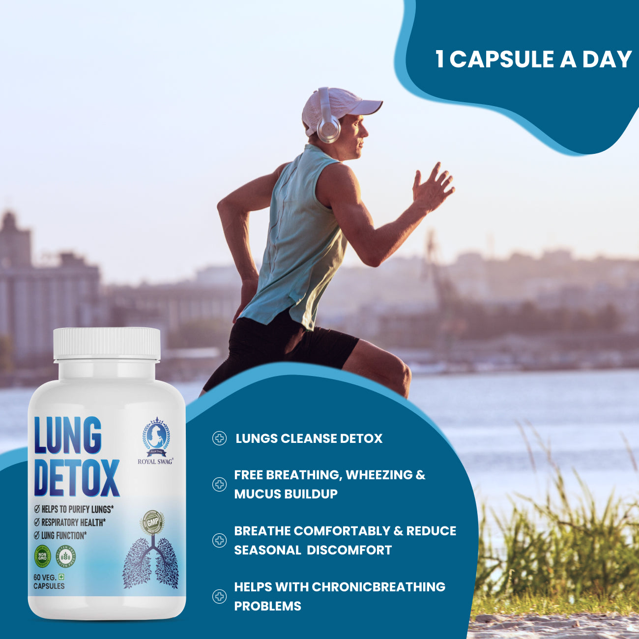 Lung Cleanse and Detox Tablet 60 Pcs Pack