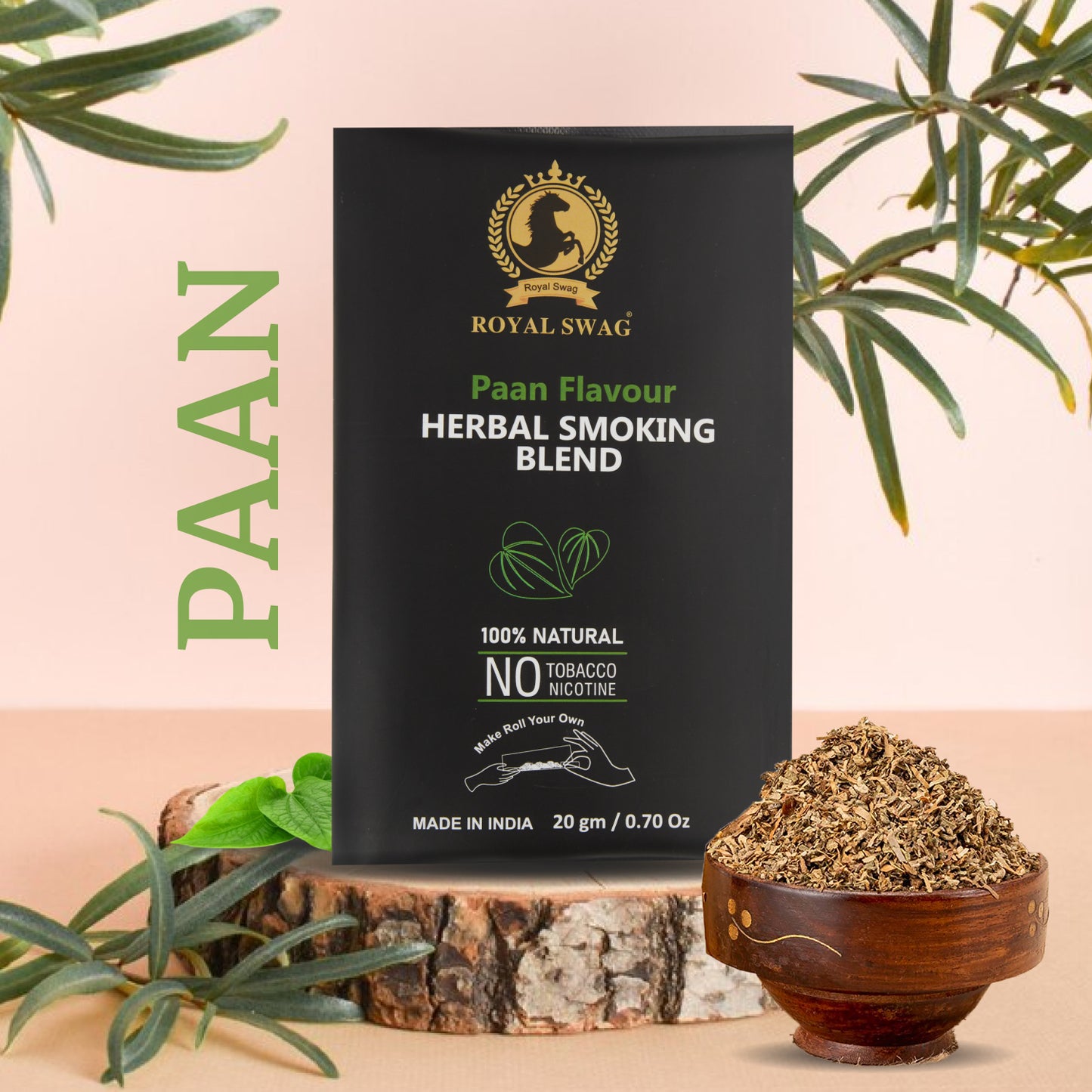 100% Nicotine & Tobacco Free Smoking Mixture(20 gram) | Paan Flavor