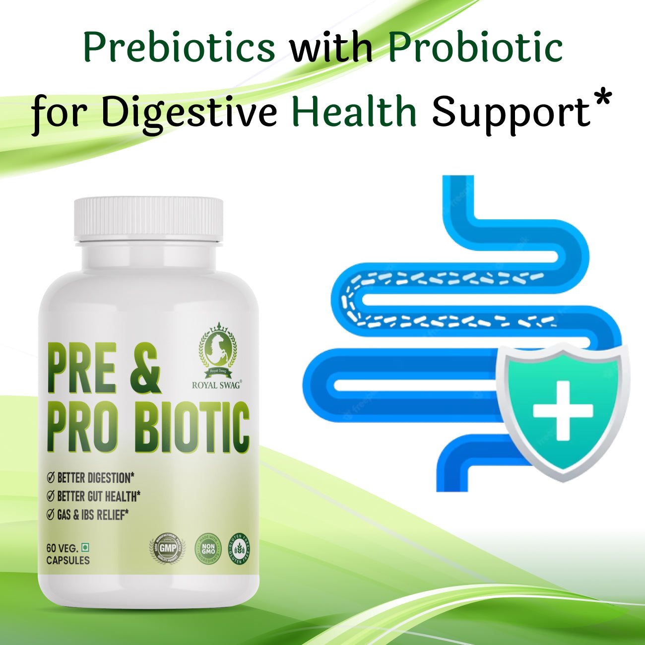 Probiotic and Prebiotic Tablet 60 Pcs Pack