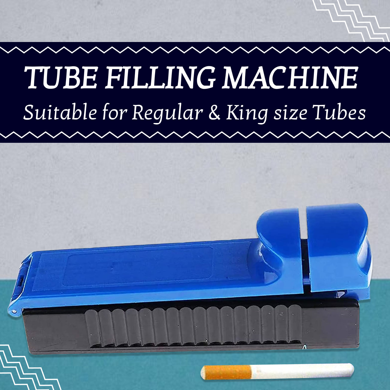 Roll Your Own Kit - Manual Cigarette Tube Injector Machine With Premium King Size 84 mm Filter Empty Cigarettes MCT Mint Tubes 100Pc