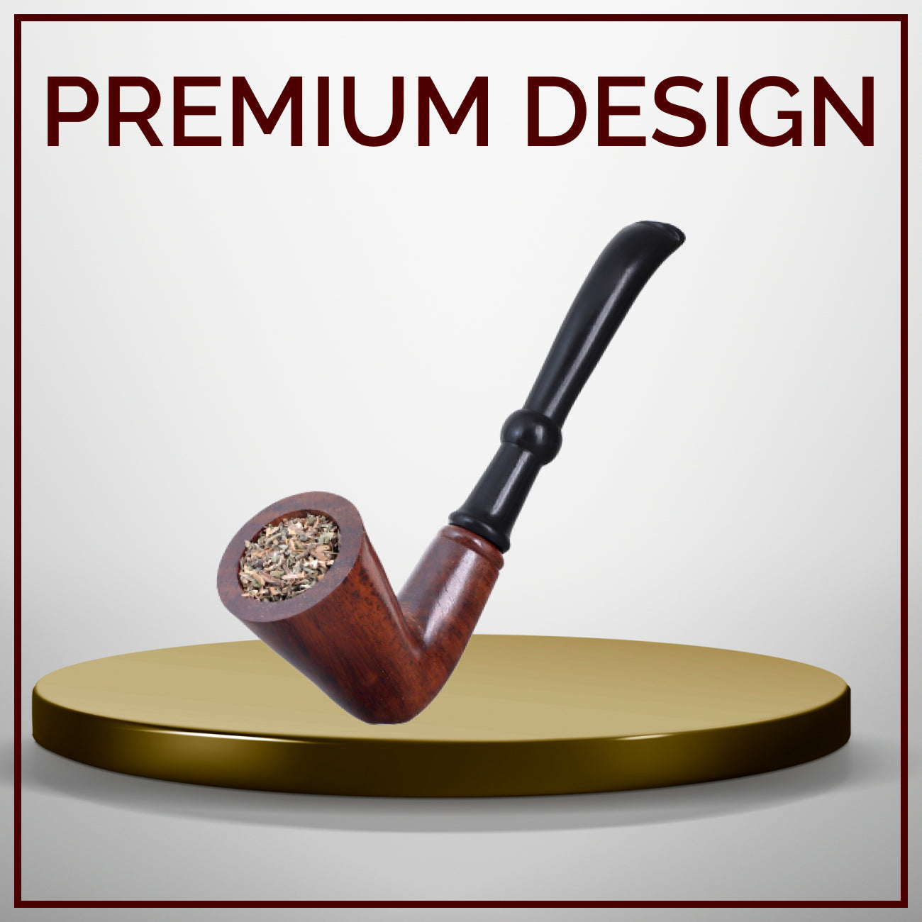 Combo OF Tobacco Tobacco Black Bowl & Horn Woode Wooden Smoking Pipe Durable Hard Wood Material Wooden