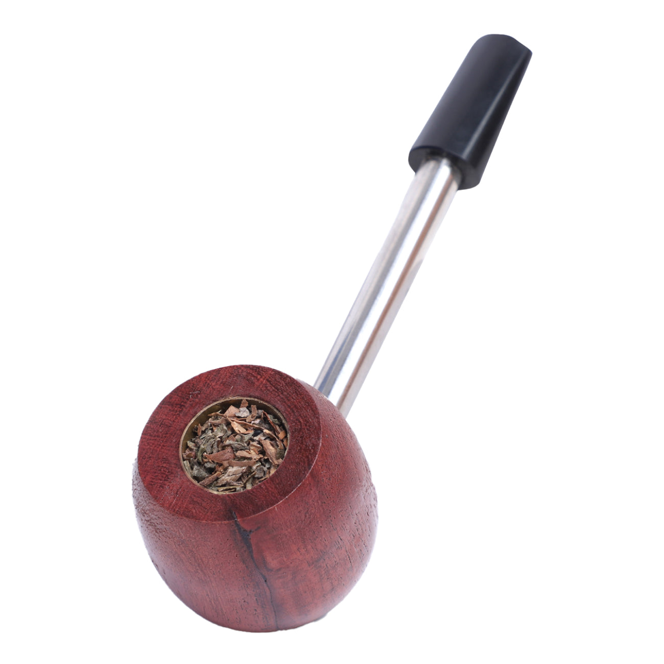 Combo OF Tobacco Wood & Steel Wooden Smoking Pipe Smoke Durable Hard Wood Material Wooden
