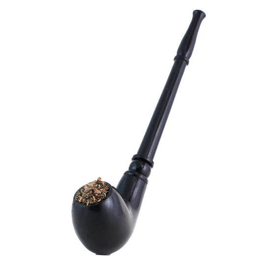 Combo OF Tobacco Brown Pot & Royal Black Wooden Smoking Pipe Durable Hard Wood Material Wooden