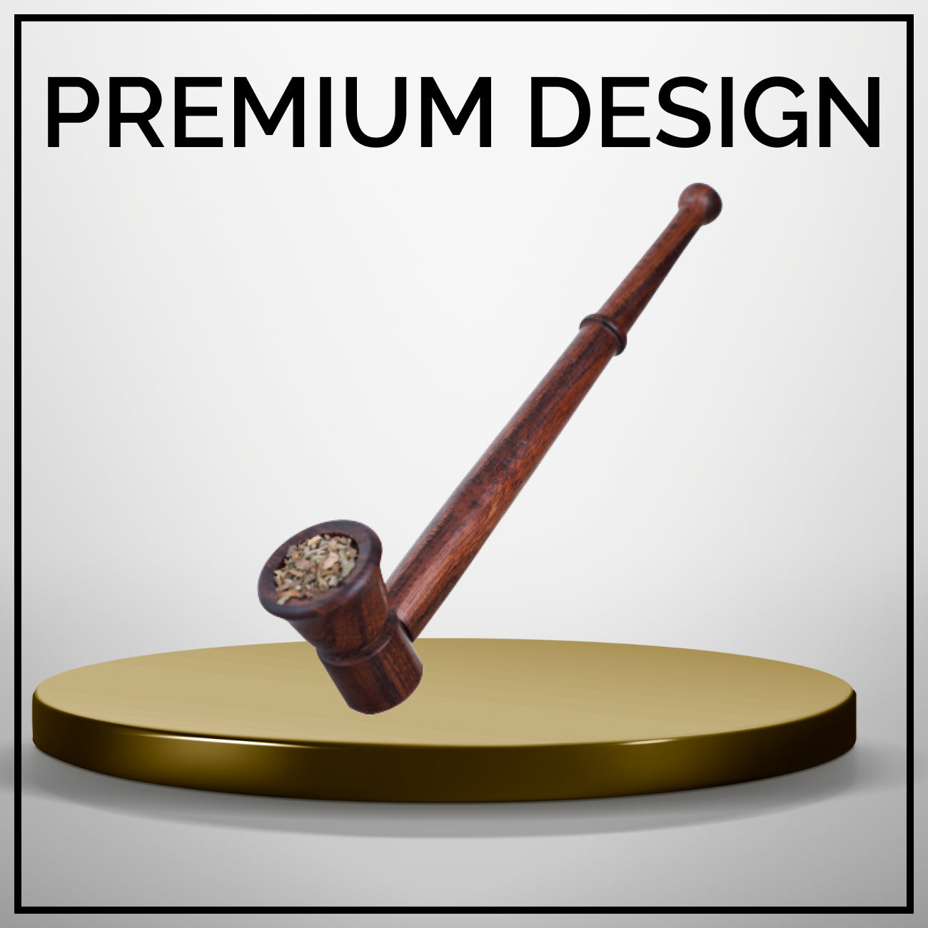 Combo OF Tobacco Brown Pot & Royal Black Wooden Smoking Pipe Durable Hard Wood Material Wooden
