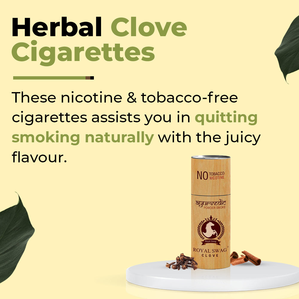 Royal Swag Flavored Herbal Cigarette Combo Pack (Frutta, Clove, Mint,Regular - Each 05 Stick)