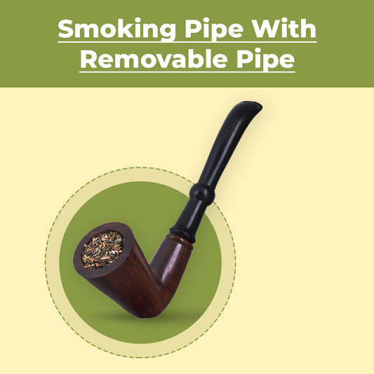 Italian Style Tobacco Pipe With Removable Pipe