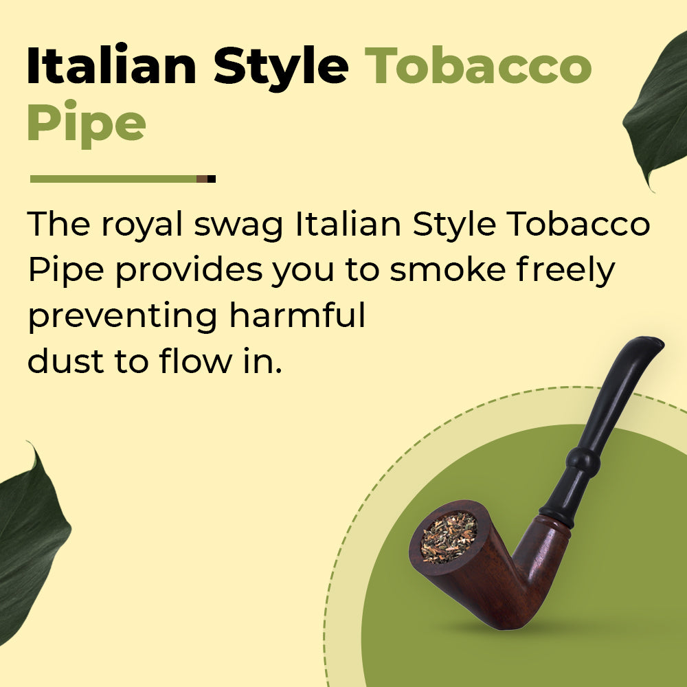 Italian Style Tobacco Pipe With Removable Pipe
