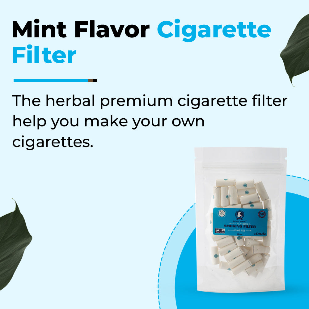 King Size Classic Mint Flavor Cigarette Filter Tubes