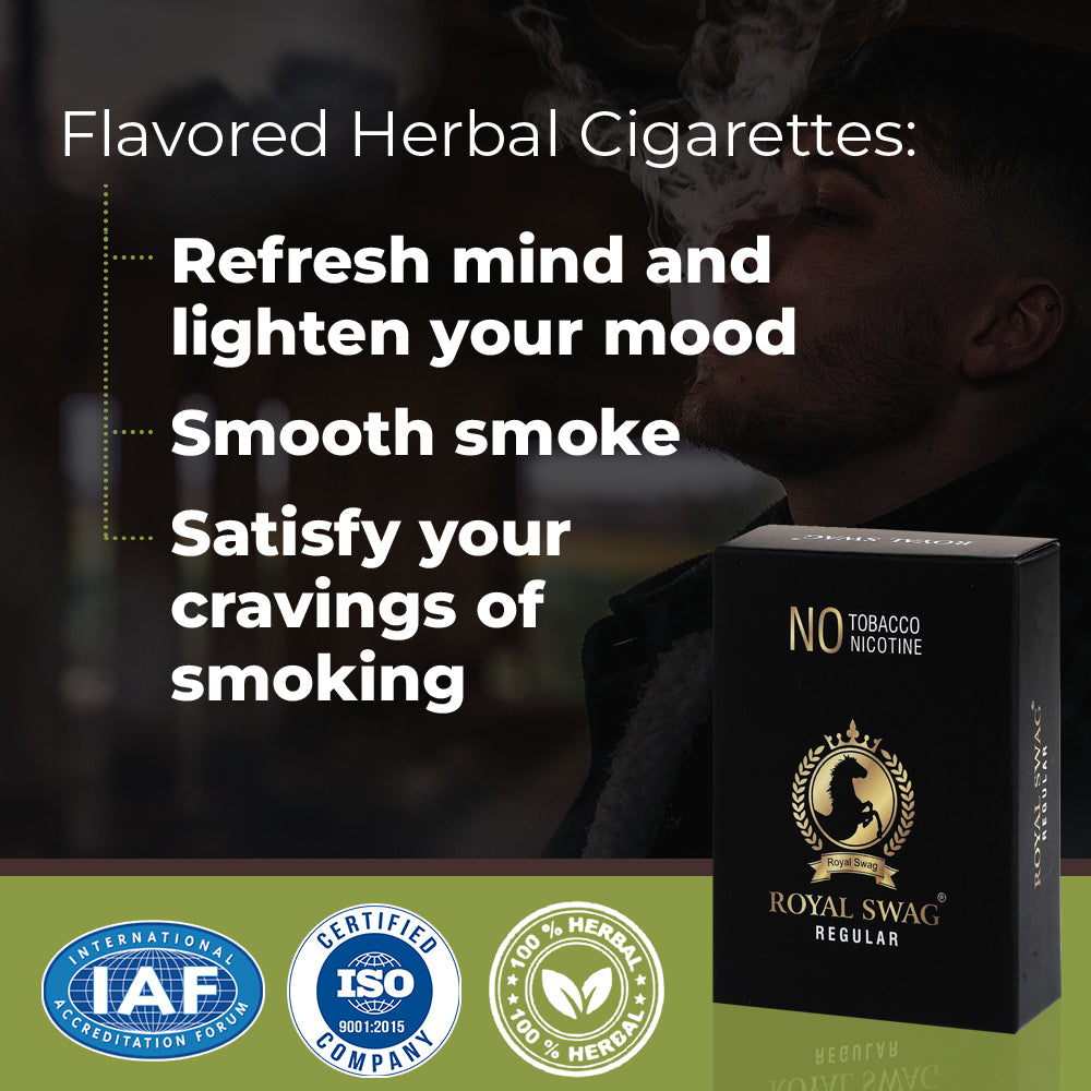 ROYAL SWAG Regular Flavor Herbal Cigarettes -20 Sticks Packet