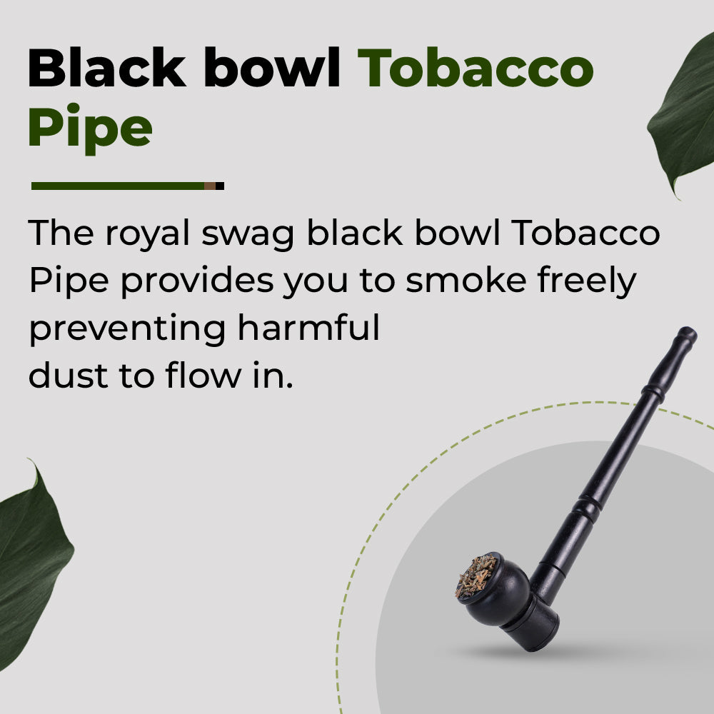 Black Smoking Pipe With Removable Pipe