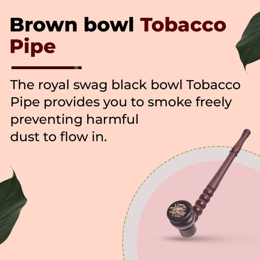 Brown Smoking Pipe With Removable Pipe