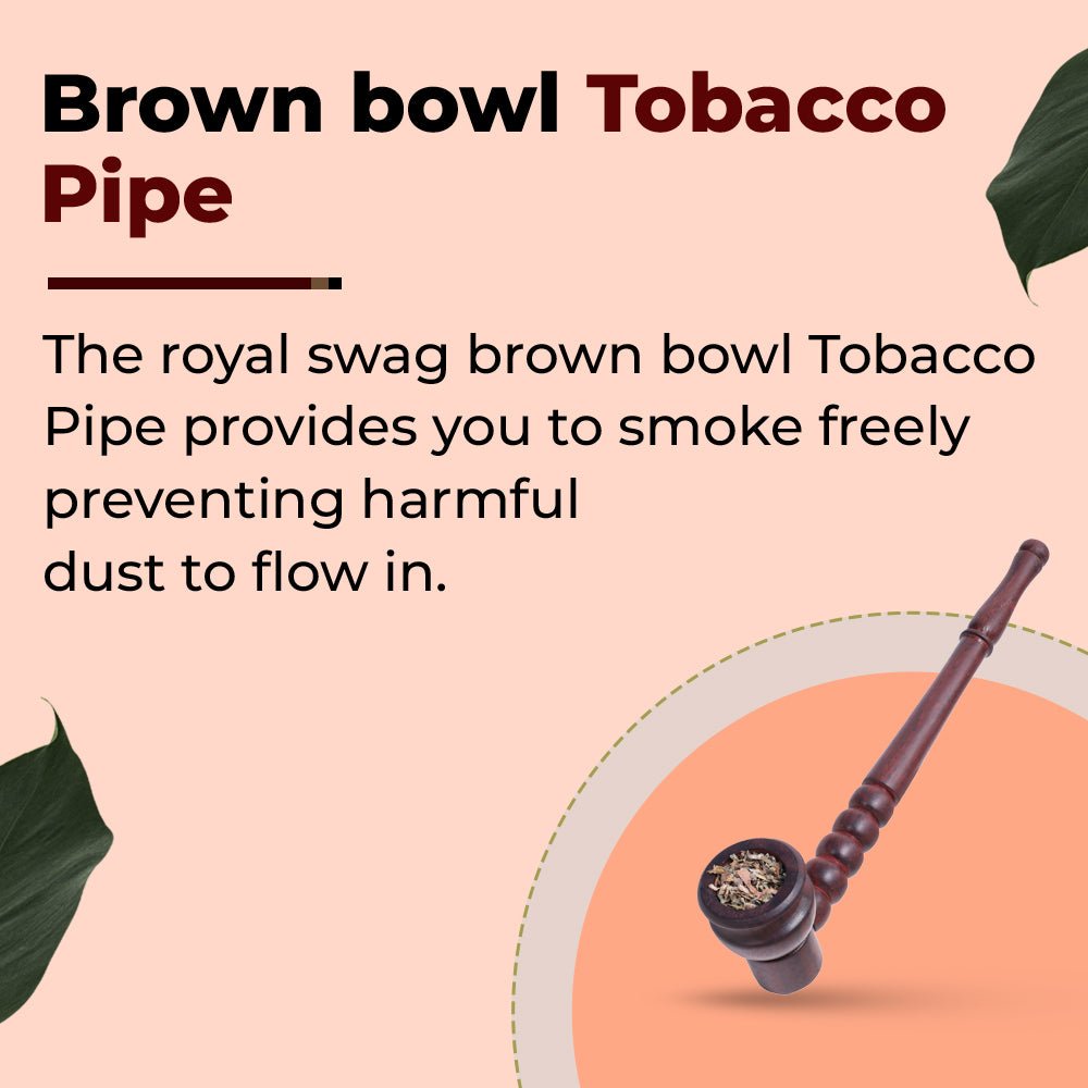 Brown Smoking Pipe With Removable Pipe theroyalswag