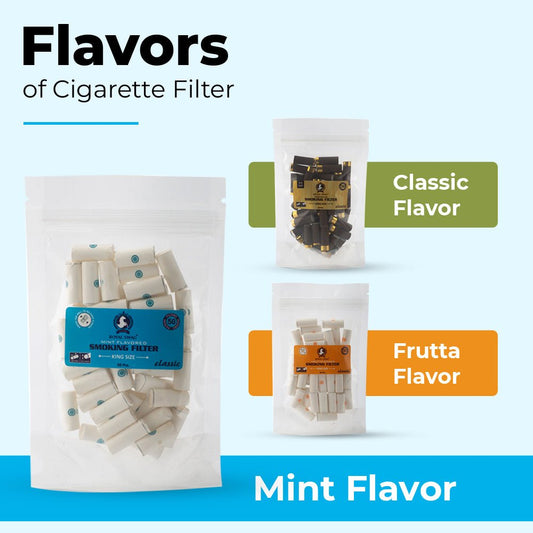 King Size Classic Mint Flavor Cigarette Filter Tubes theroyalswag
