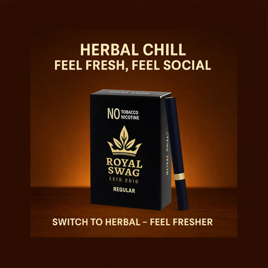 Royal Swag Flavored Herbal Cigarette Combo Pack (Frutta, Clove, Mint,Regular - Each 10 Stick) theroyalswag