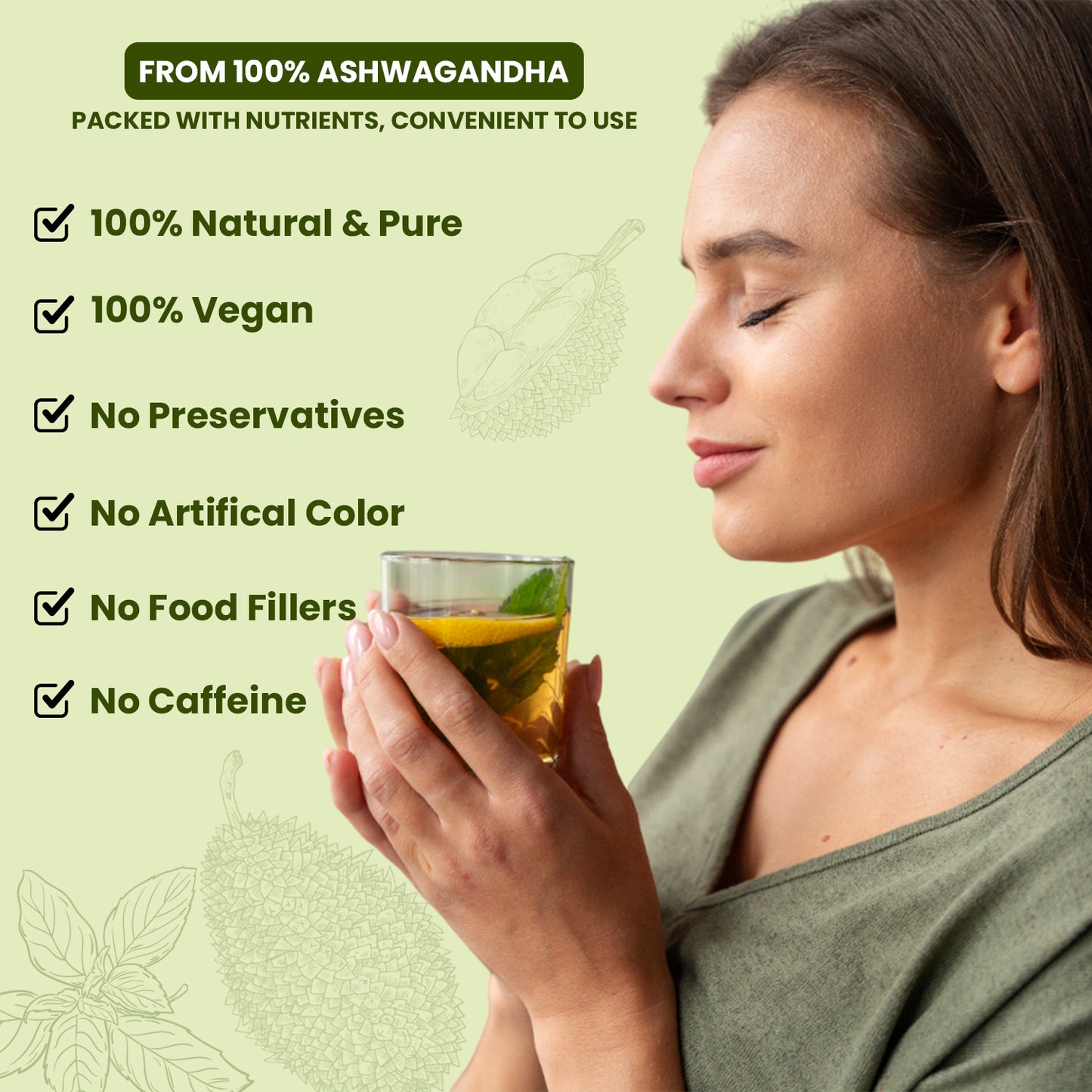 Royal Swag Soursop Mint Herbal Tea – 25 Tea Bags | Natural, Caffeine-Free, Immune-Boosting Infusion