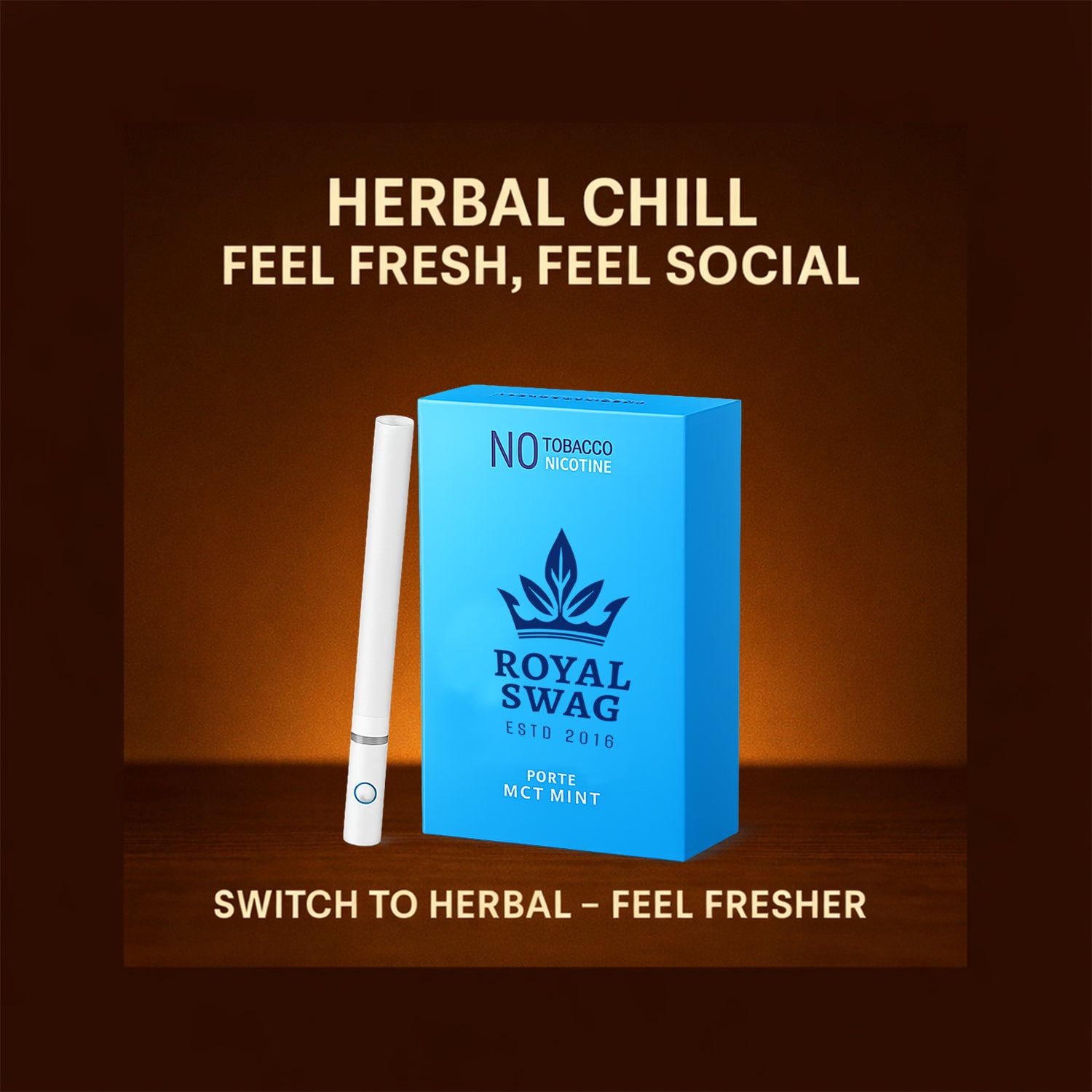 royal swag clove cigarettes Ayurvedic & Herbal Cigarette, Smoke Nicotine Free & Tobacco Free with Shot ROYAL SWAG Herbal Cigarette Clove
