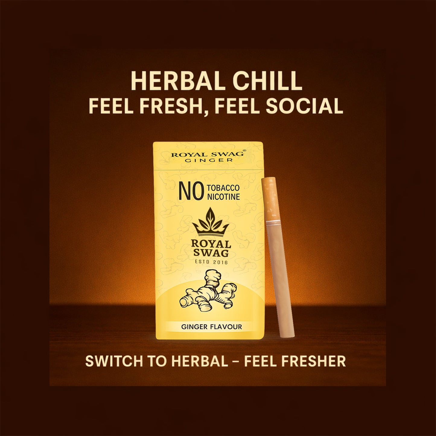 Royal Swag Flavored Herbal Cigarette Combo Pack (Frutta, Clove, Mint - Each 10 Stick, Shot-1)