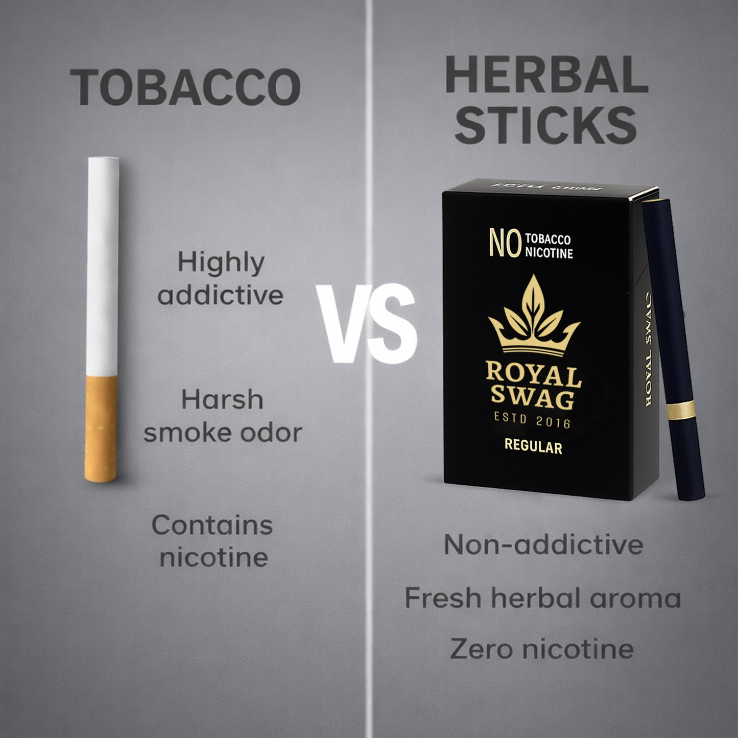 Regular Flavor Herbal Cigarettes