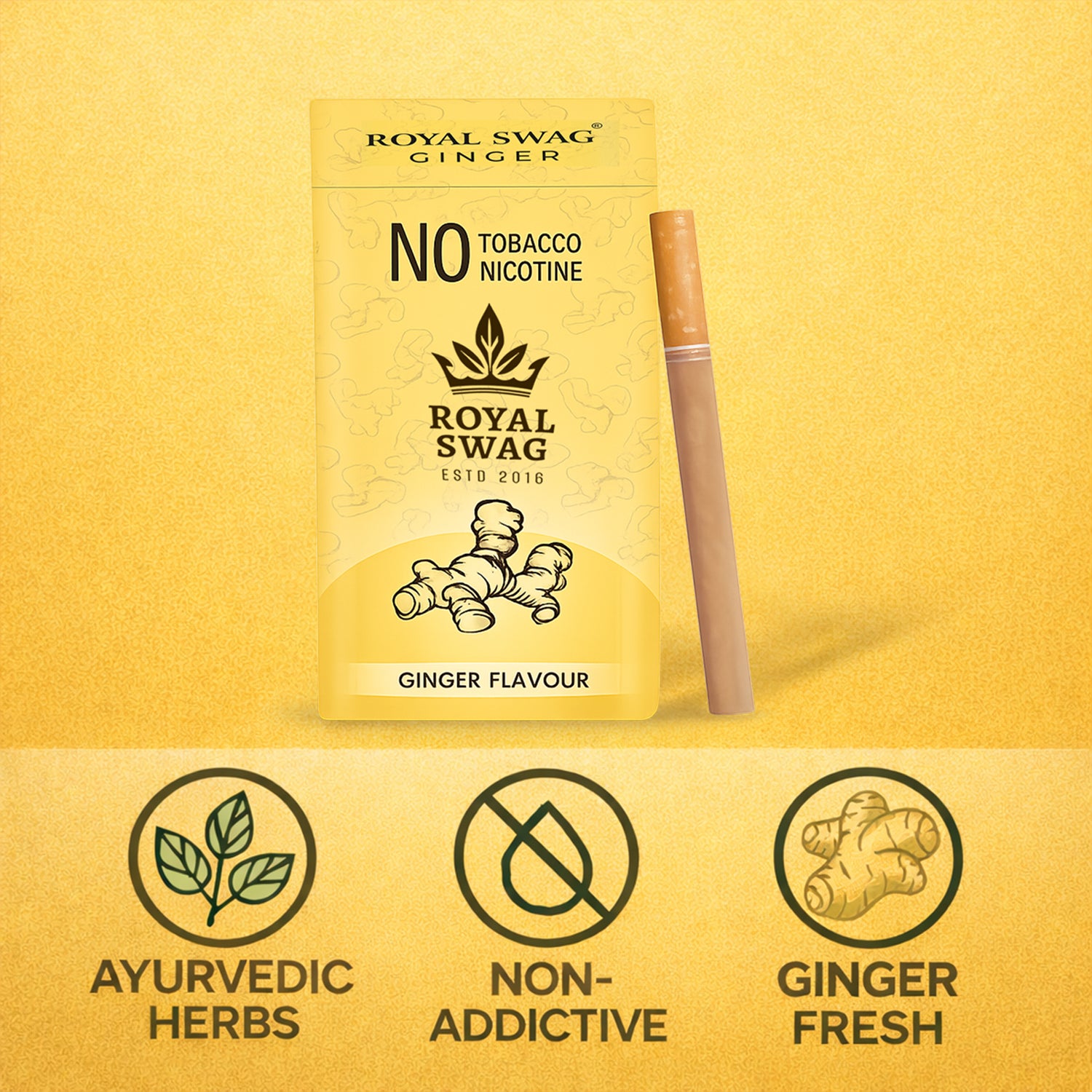 ginger cigarettes Natural Herbal Cigarettes Ginger Flavour (10 Sticks) 100% Tobacco-Free ginger cigarettes Natural Herbal Cigarettes Ginger Flavour (10 Sticks) 100% Tobacco-Free