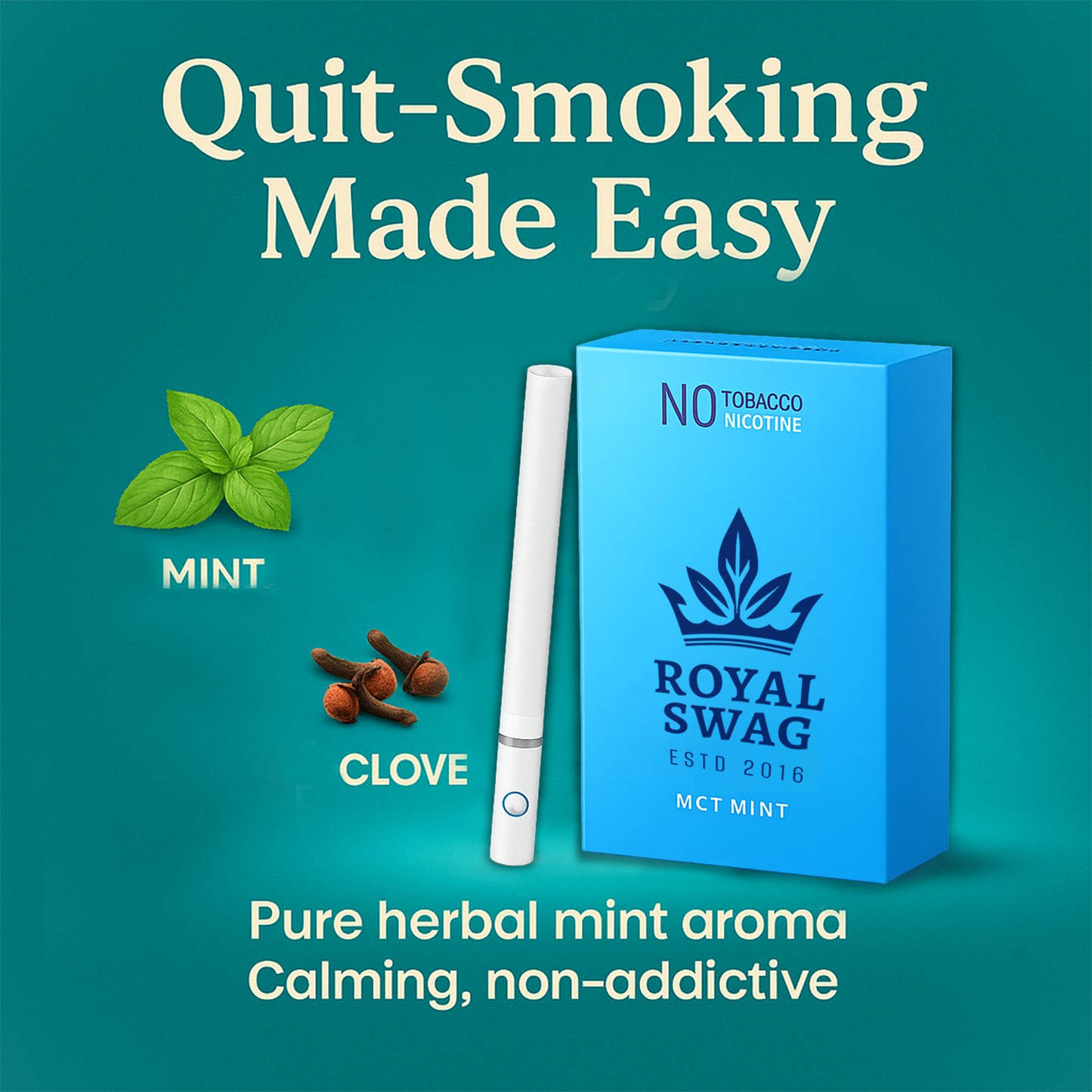 Mint Flavor Herbal Cigarettes