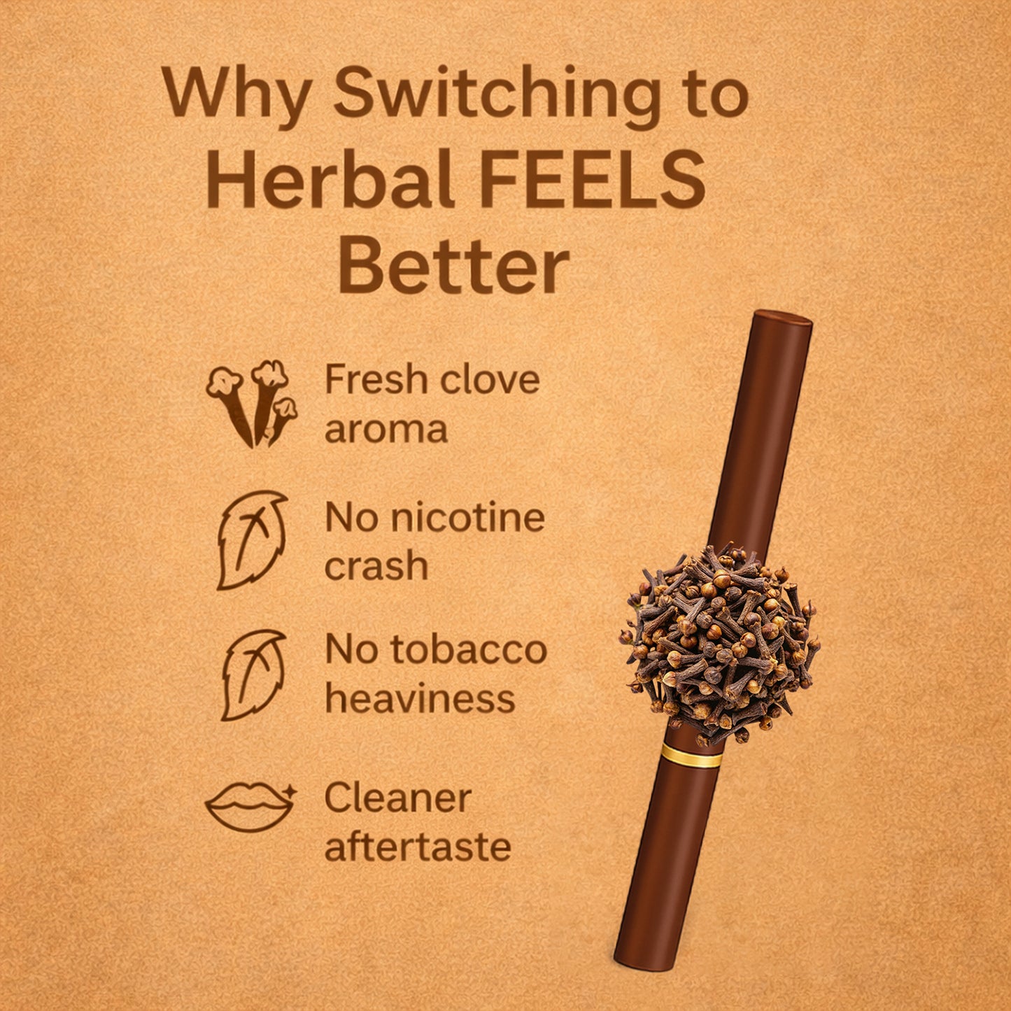 Royal Swag Flavored Herbal Cigarette Combo Pack (Frutta, Clove, Mint,Regular - Each 10 Stick)