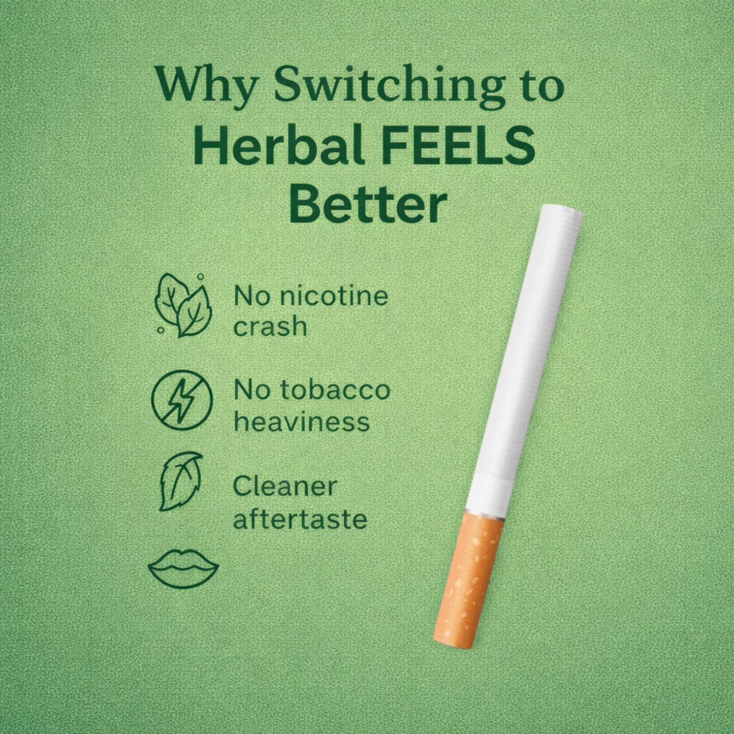 Natural Herbal Cigarettes PAAN Flavour(10 Sticks) 100% Tobacco-Free and Nicotine