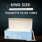 Premium King Size 84 mm Cigarettes Tubes With Filter 200 Pc Box | Empty Cigarette Tubes With Filter(White Tubes With White Filter) Empty Cigarette Filter Tube Box
