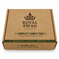 ROYAL SWAG Complete Sample Pack | Tobacco-Free & Nicotine-Free Herbal Collection | 6 Herbal Cigarette Flavours + Herbal Mix + Pre Rolled Cones + Lung Detox Tea Bags + 20ml Tar Out Syrup | Trial Pack