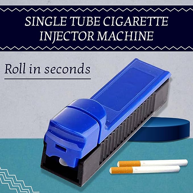 Single Tube Tobacco Roller Cigarette Injector Machine, Cigarette Tube Filling Machine(Budget Friendly & Small To Fit In Your Pocket) Cigarette Making Machine Manual - Cigarette Accessories