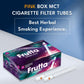 FRUTTA Capsule Tube Click Filtertubes Long Size Full 20 mm Filter Cigarette Tubes - 100 Tubes Per Box