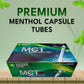 MCT Menthol Capsule Tube Click Filtertubes Long Size Full 20 mm Filter Cigarette Tubes - 100 Tubes Per Box