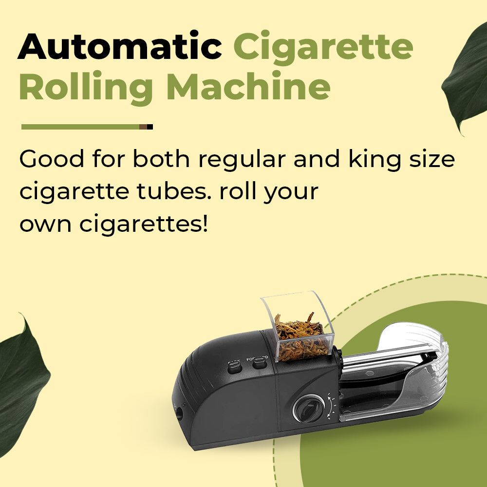 Royal Swag Electric Automatic Cigarette Rolling Machine(BLACK)  | Empty Cigarette Tube Filling Machine