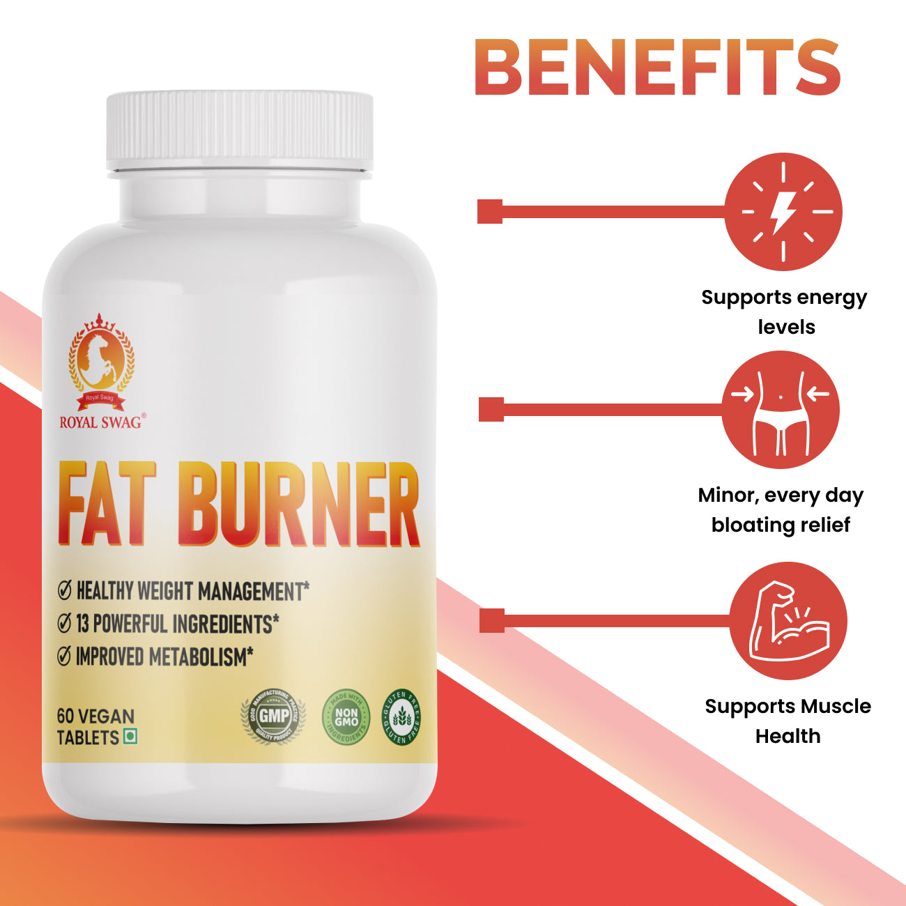 Fat Burner - Weight Loss Supplement - 60 Natural Veggie Diet Pills