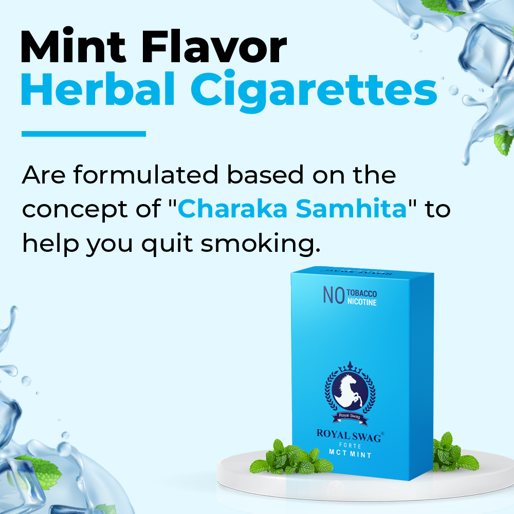 Mint Flavor Herbal Cigarettes