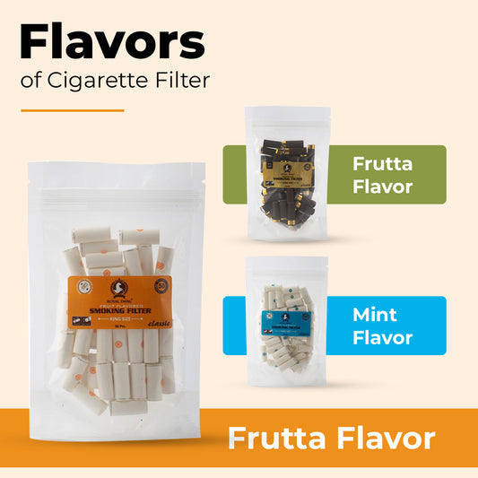 King Size Classic Frutta Flavor Cigarette Filter Tubes