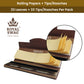 ROYAL SWAG Rolling Paper with Tips | 33 Leaves + 33 Roaches | 110mm Natural Unrefined Ultra Thin Smooth Slow Burning Natural Rolling Papers Pack (Pack of 1)