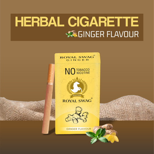 Natural Herbal Cigarettes Ginger Flavour (10 Sticks) 100% Tobacco-Free and Nicotine