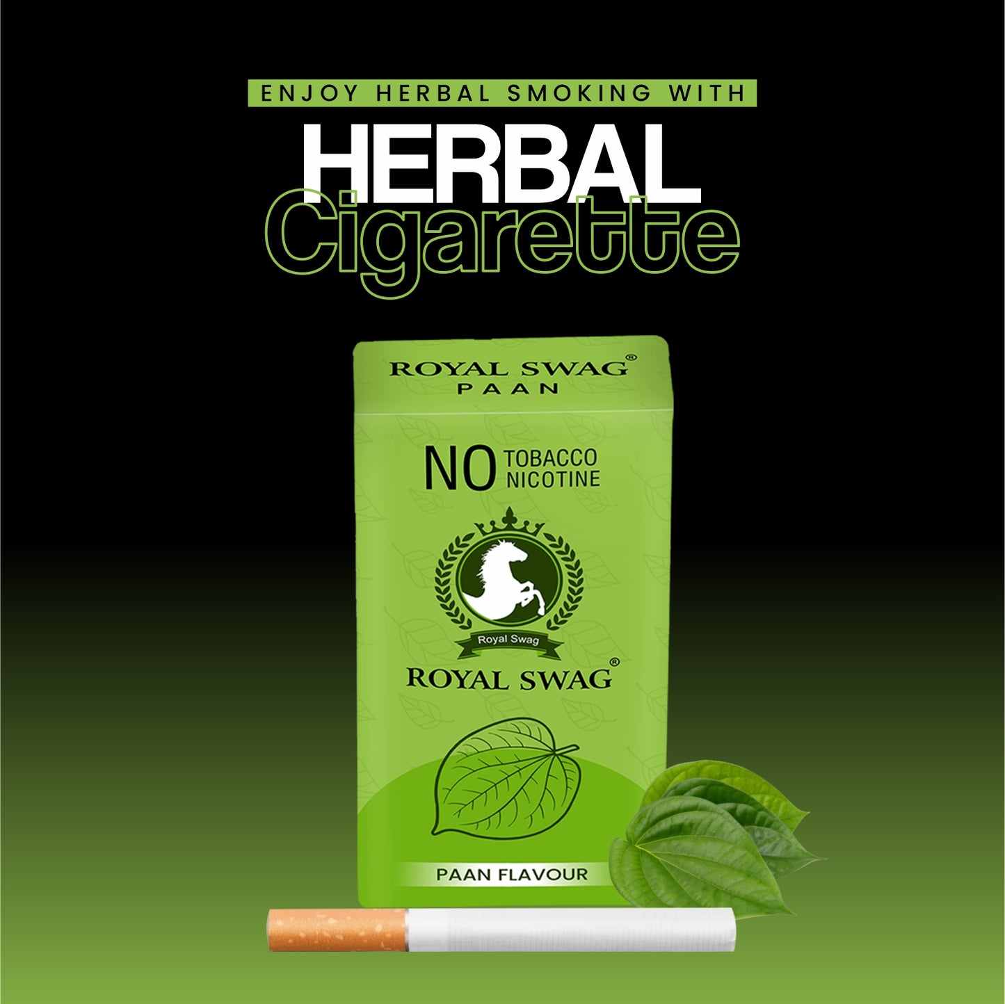 Natural Herbal Cigarettes PAAN Flavour(10 Sticks) 100% Tobacco-Free and Nicotine